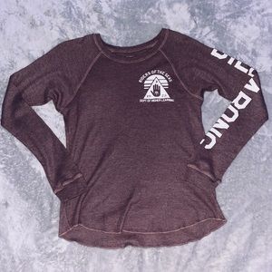 Billabong Long Sleeve Burgundy Thermal